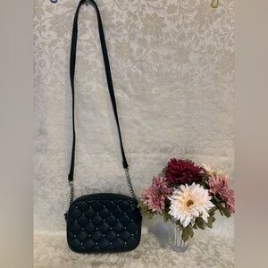 Rebecca Minkoff Black Quilted and Studded Crossbody Bag